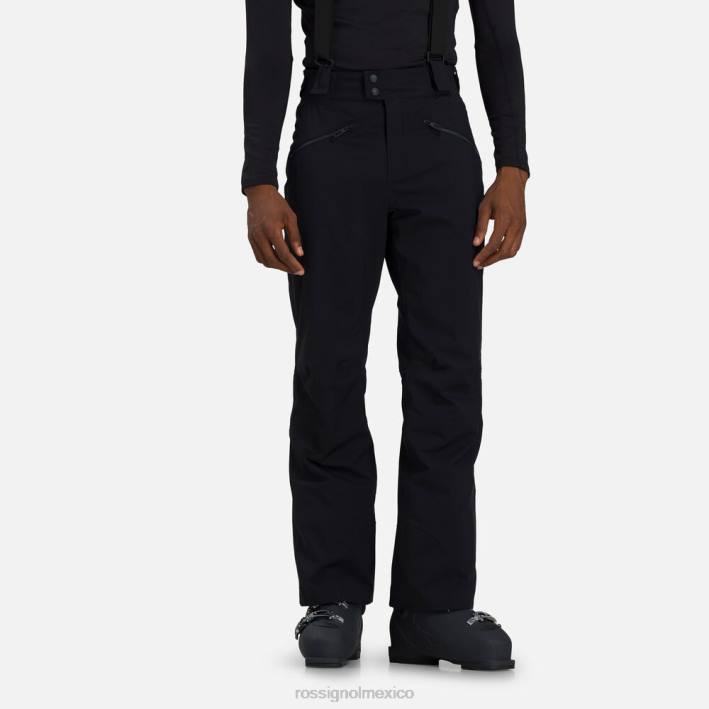 hombres Rossignol pantalones de esquí clásicos HPXL151 fondos negro