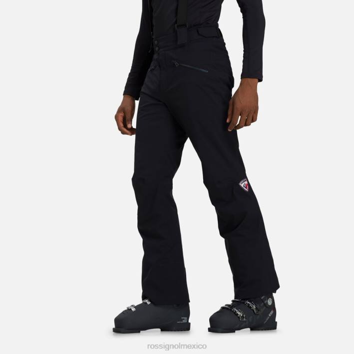 hombres Rossignol pantalones de esquí clásicos HPXL151 fondos negro