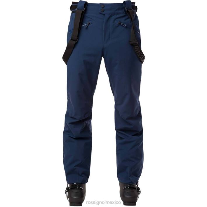 hombres Rossignol pantalones de esquí clásicos HPXL97 fondos azul marino oscuro