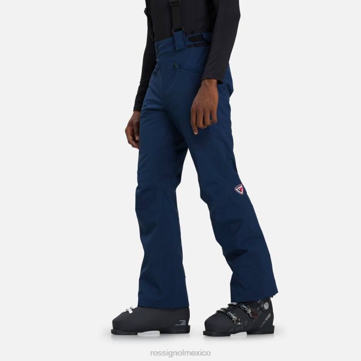hombres Rossignol pantalones de esquí clásicos HPXL97 fondos azul marino oscuro