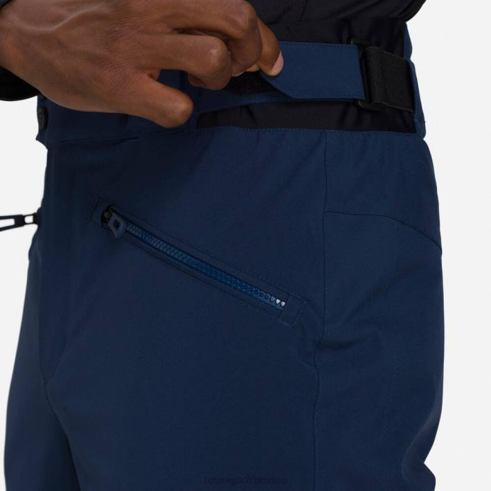 hombres Rossignol pantalones de esquí clásicos HPXL97 fondos azul marino oscuro