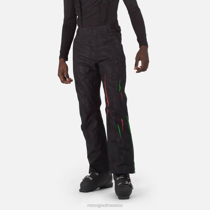 hombres Rossignol pantalones de esquí héroe HPXL134 fondos negro