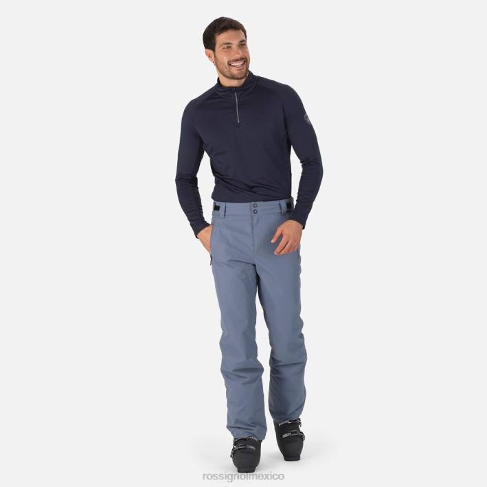hombres Rossignol pantalones de esquí rápidos HPXL266 fondos gris azulado