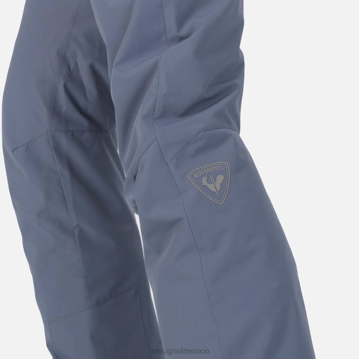 hombres Rossignol pantalones de esquí rápidos HPXL266 fondos gris azulado