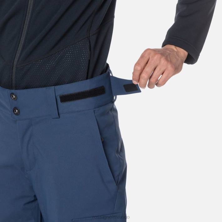 hombres Rossignol pantalones de esquí relajados HPXL447 fondos azul marino oscuro