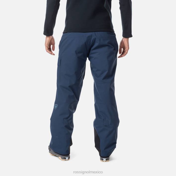 hombres Rossignol pantalones de esquí relajados HPXL447 fondos azul marino oscuro