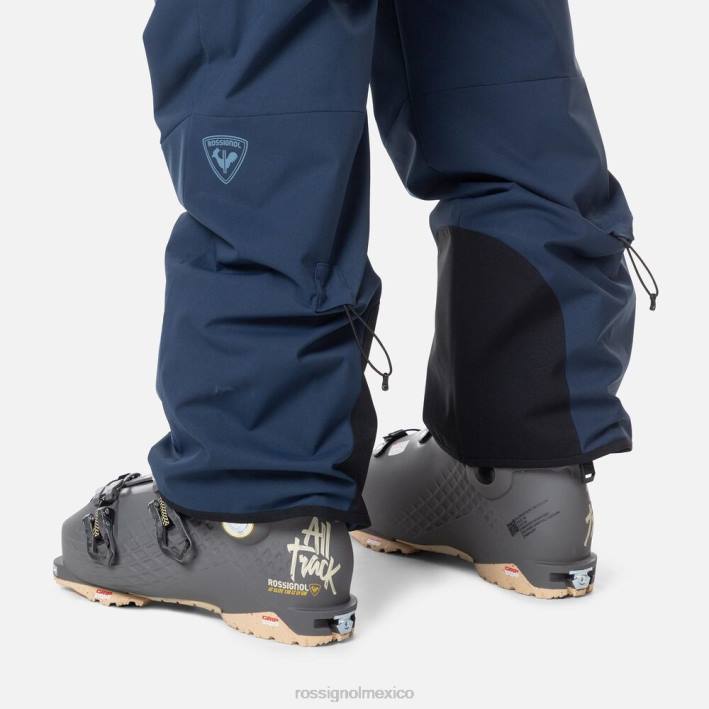 hombres Rossignol pantalones de esquí relajados HPXL447 fondos azul marino oscuro