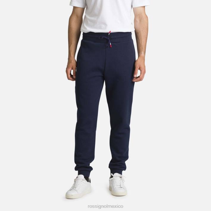 hombres Rossignol pantalones deportivos de algodón con logo HPXL256 fondos azul marino oscuro