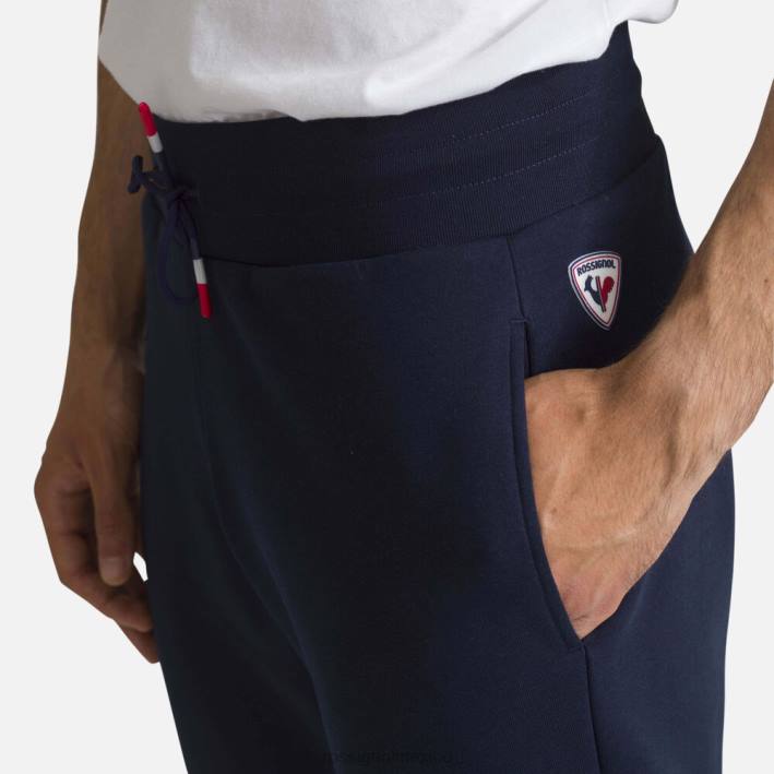 hombres Rossignol pantalones deportivos de algodón con logo HPXL256 fondos azul marino oscuro