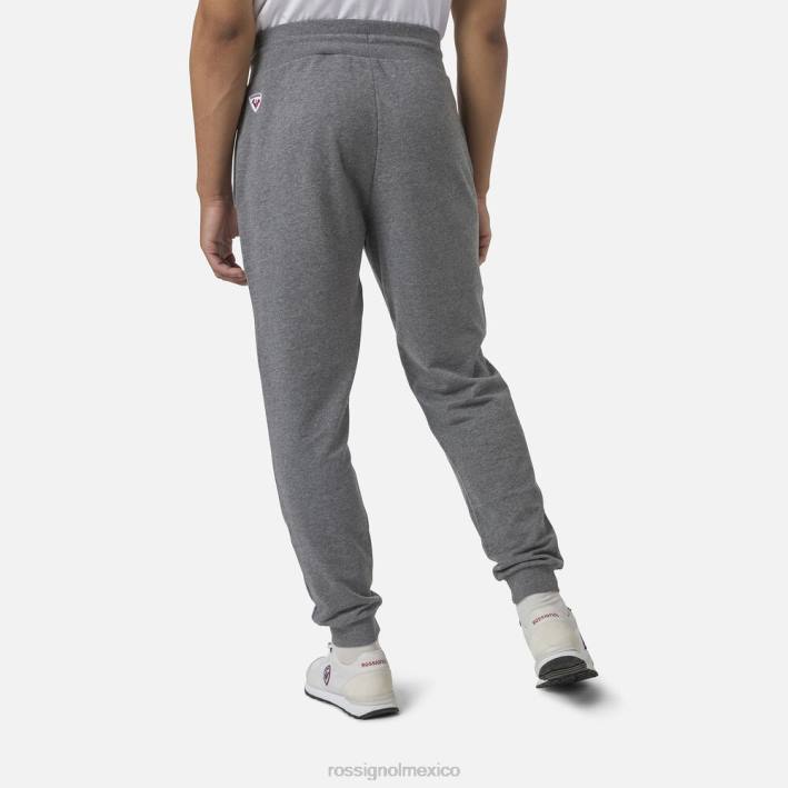 hombres Rossignol pantalones deportivos de lana con logo HPXL377 fondos cuero gris
