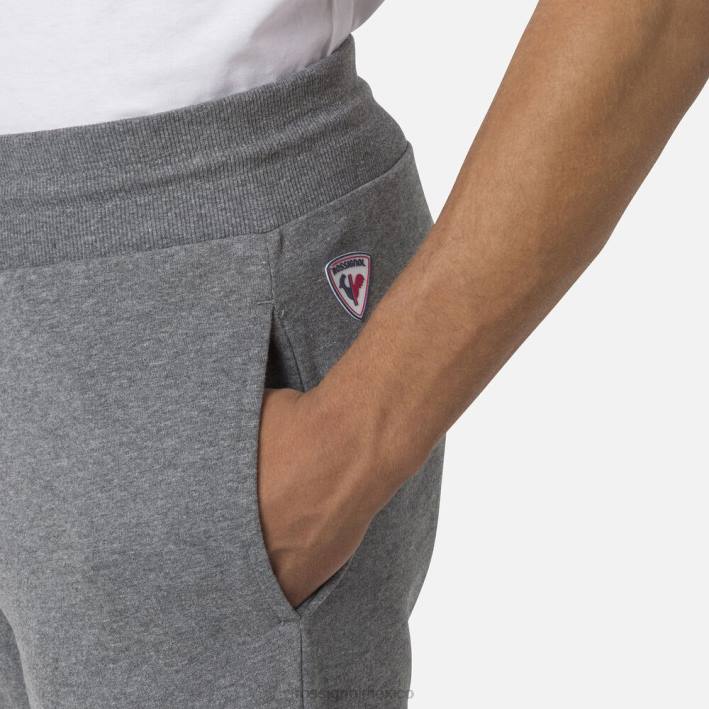 hombres Rossignol pantalones deportivos de lana con logo HPXL377 fondos cuero gris