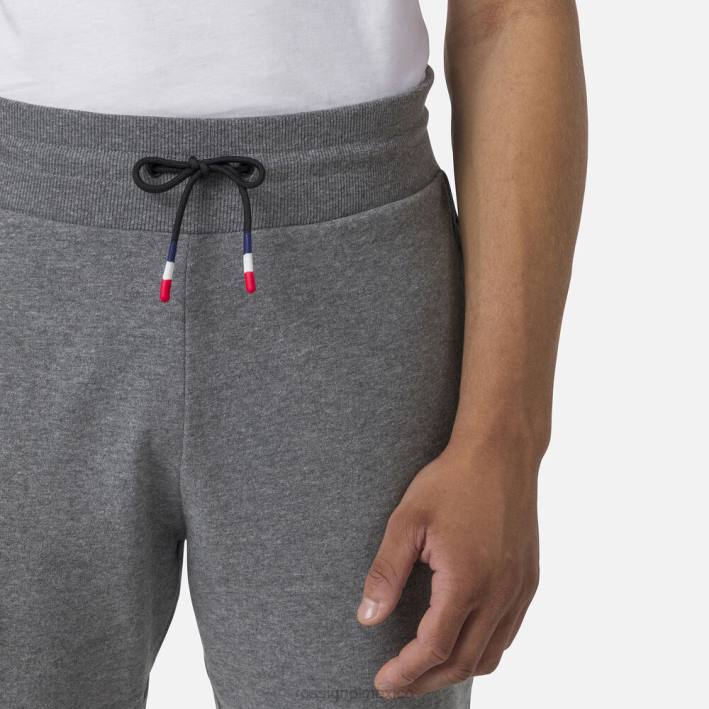 hombres Rossignol pantalones deportivos de lana con logo HPXL377 fondos cuero gris