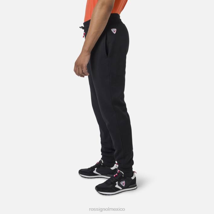 hombres Rossignol pantalones deportivos de lana con logo HPXL425 fondos negro