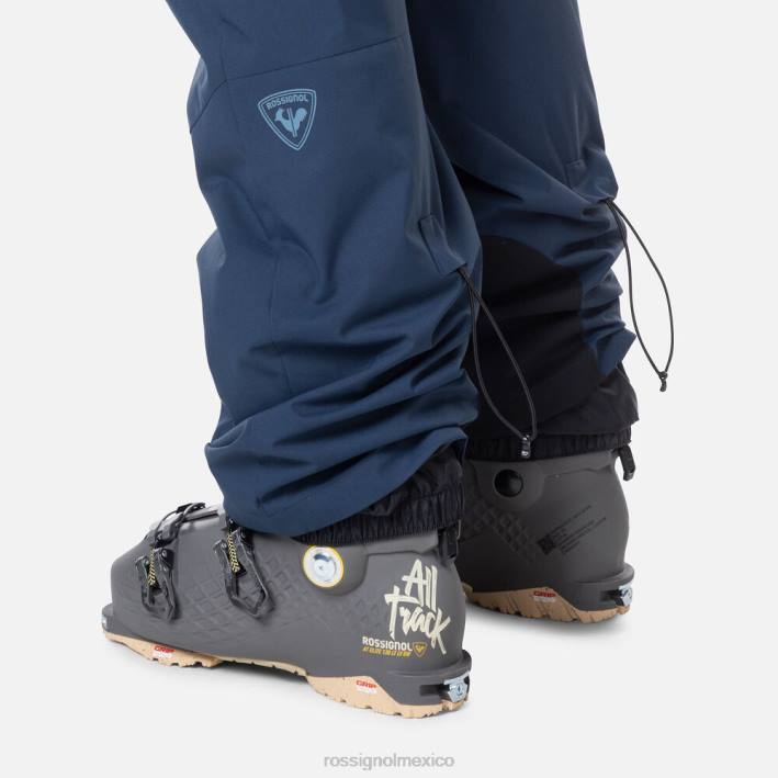 hombres Rossignol pantalones con pechera relajados HPXL363 fondos azul marino oscuro