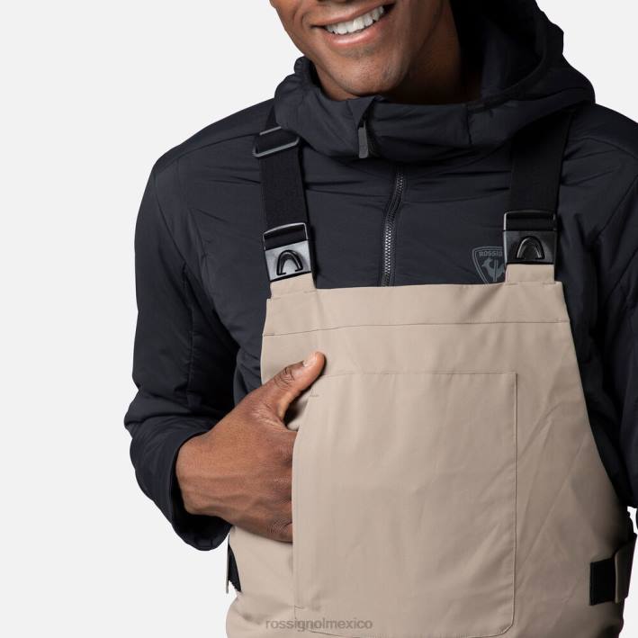 hombres Rossignol pantalones con pechera relajados HPXL388 fondos duna