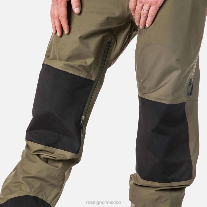 hombres Rossignol pantalones con peto de tres capas skpr HPXL174 fondos hoja de acino