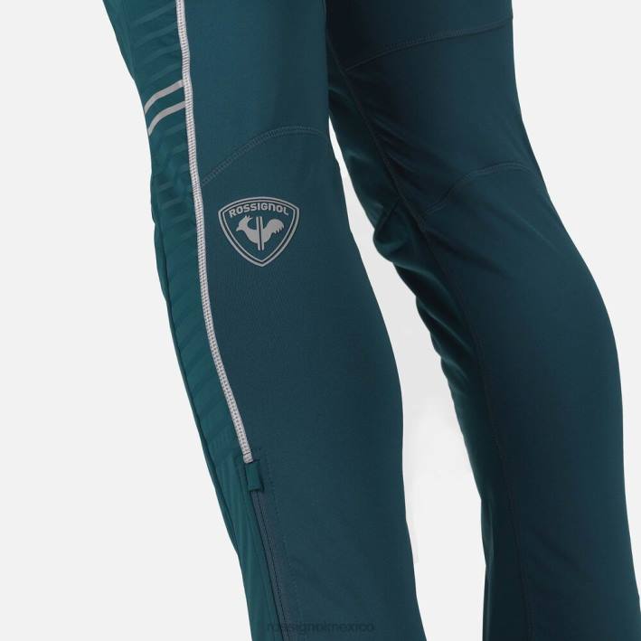 hombres Rossignol pantalones de traje HPXL120 fondos verde azulado profundo