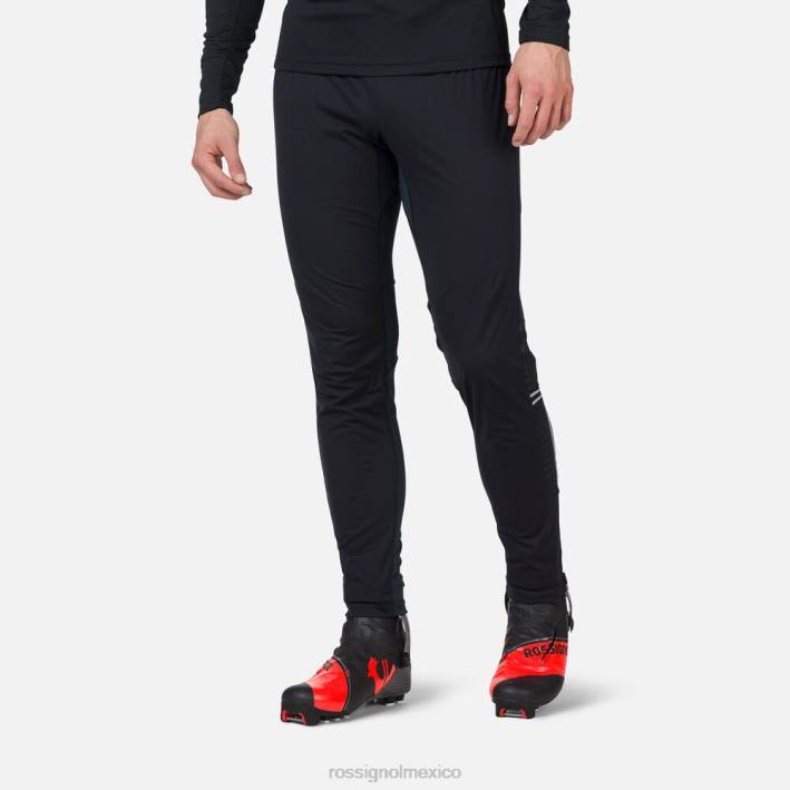 hombres Rossignol pantalones de traje HPXL263 fondos negro