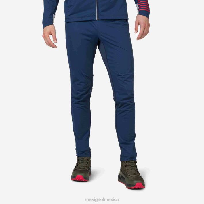 hombres Rossignol pantalones de traje HPXL521 fondos azul marino oscuro