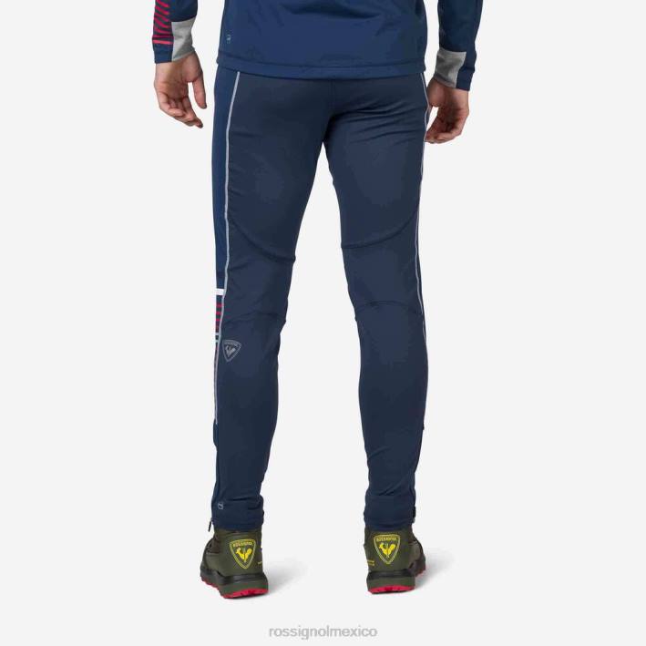 hombres Rossignol pantalones de traje HPXL521 fondos azul marino oscuro