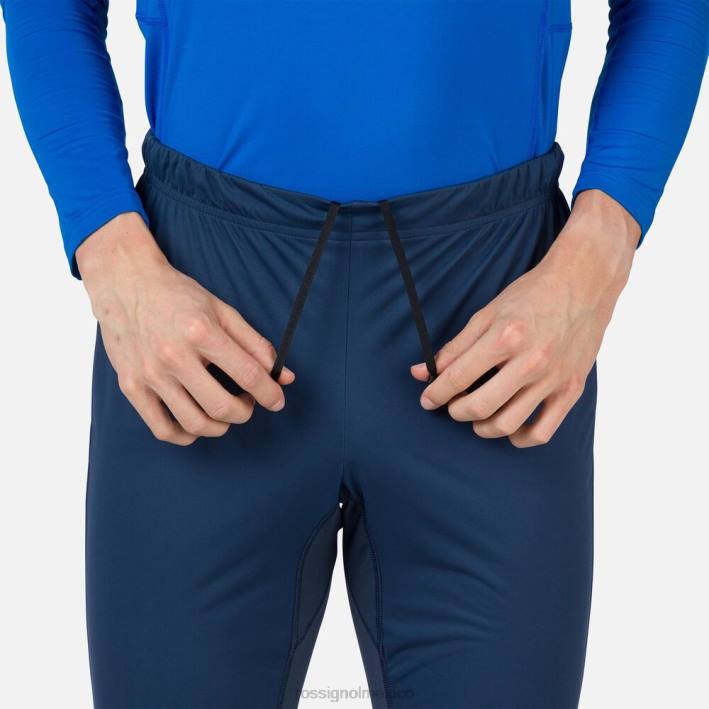 hombres Rossignol pantalones de traje HPXL521 fondos azul marino oscuro