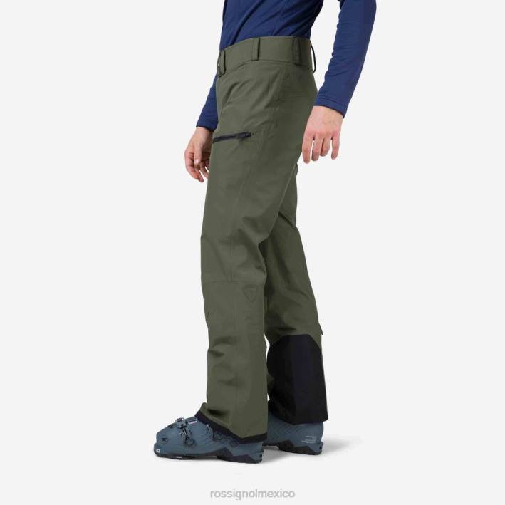 hombres Rossignol pantalones skpr de tres capas HPXL355 fondos hoja de acino