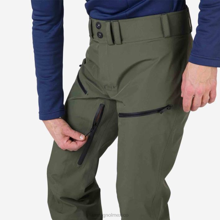 hombres Rossignol pantalones skpr de tres capas HPXL355 fondos hoja de acino
