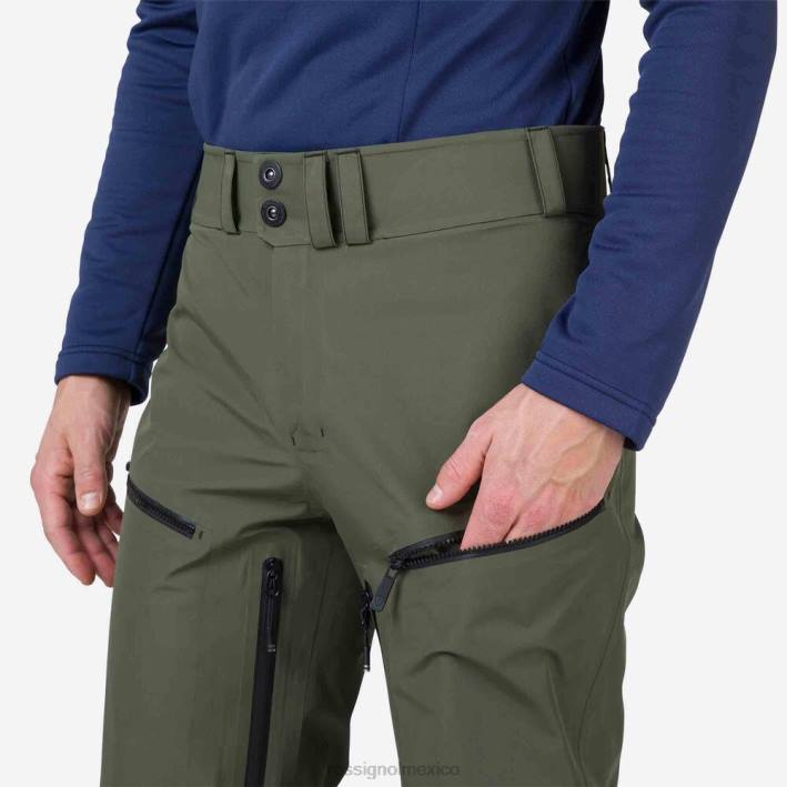 hombres Rossignol pantalones skpr de tres capas HPXL355 fondos hoja de acino