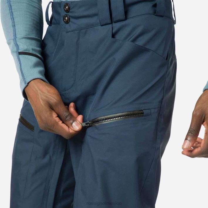 hombres Rossignol pantalones skpr de tres capas HPXL380 fondos azul marino oscuro