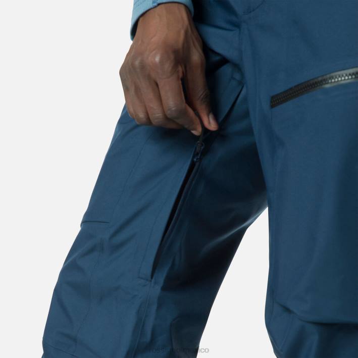 hombres Rossignol pantalones skpr de tres capas HPXL380 fondos azul marino oscuro