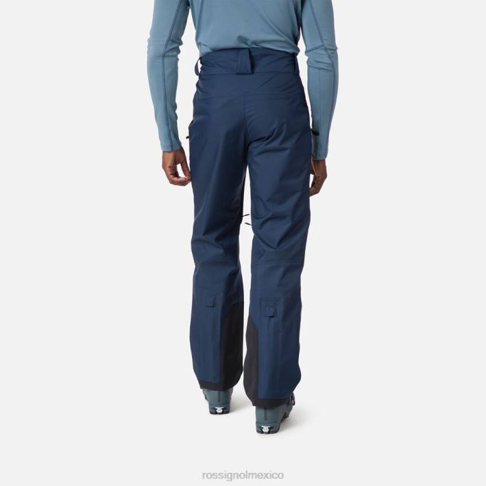 hombres Rossignol pantalones skpr de tres capas HPXL380 fondos azul marino oscuro