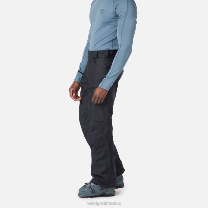 hombres Rossignol pantalones skpr de tres capas HPXL513 fondos negro