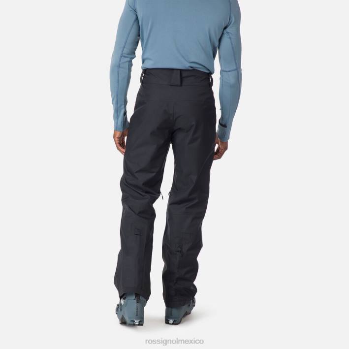 hombres Rossignol pantalones skpr de tres capas HPXL513 fondos negro