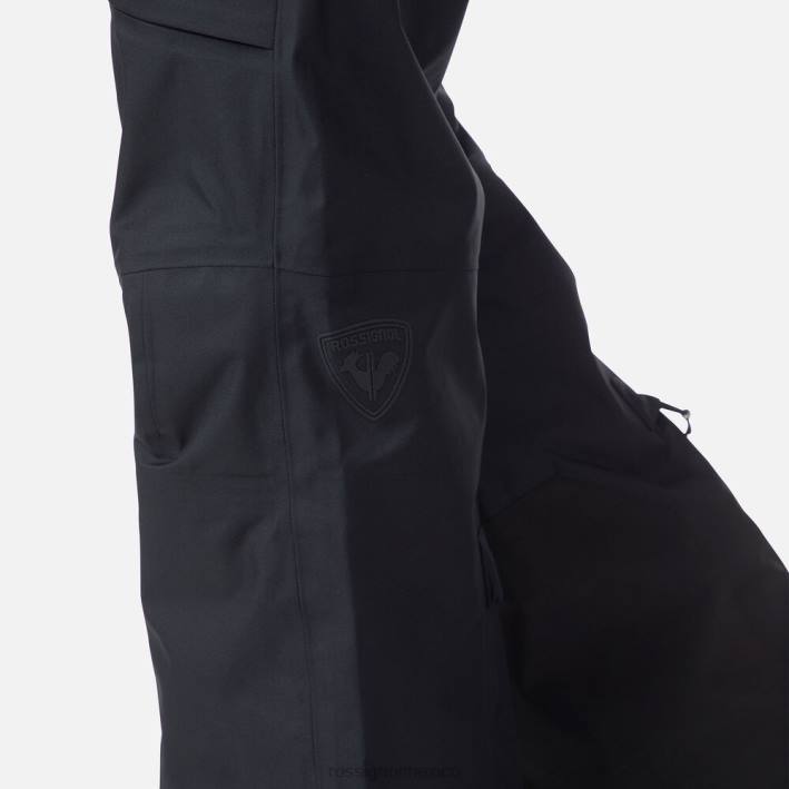 hombres Rossignol pantalones skpr de tres capas HPXL513 fondos negro