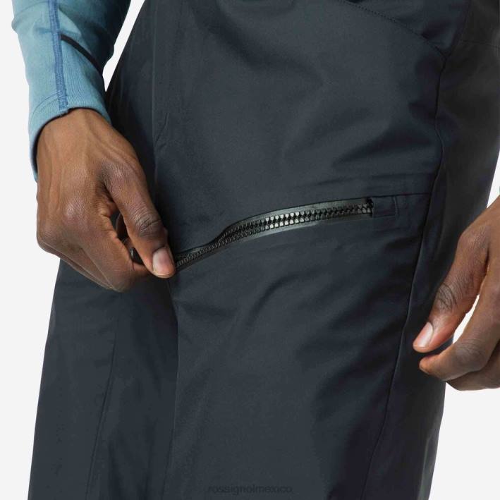 hombres Rossignol pantalones skpr de tres capas HPXL513 fondos negro