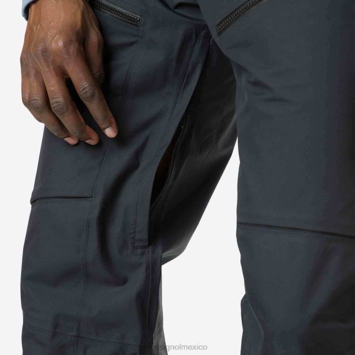 hombres Rossignol pantalones skpr de tres capas HPXL513 fondos negro