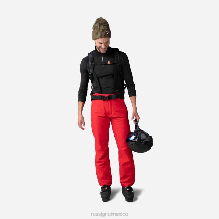 hombres Rossignol camiseta interior classique con media cremallera HPXL347 tapas negro