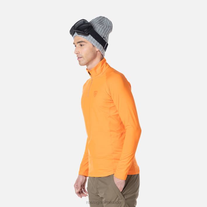 hombres Rossignol camiseta interior classique con media cremallera HPXL450 tapas señal