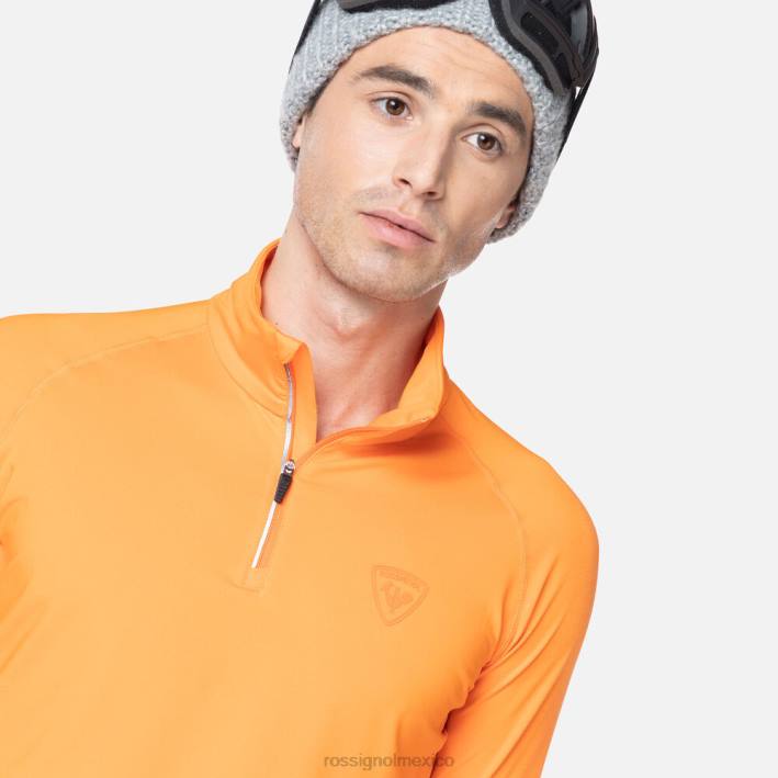 hombres Rossignol camiseta interior classique con media cremallera HPXL450 tapas señal
