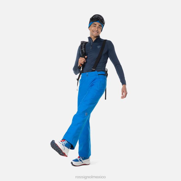 hombres Rossignol camiseta interior classique con media cremallera HPXL456 tapas azul marino oscuro