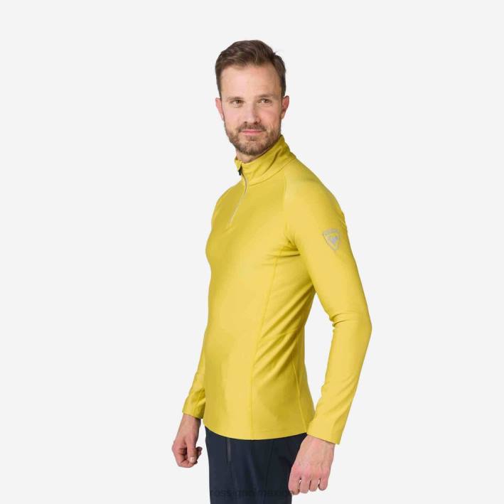 hombres Rossignol camiseta interior classique con media cremallera HPXL595 tapas berro