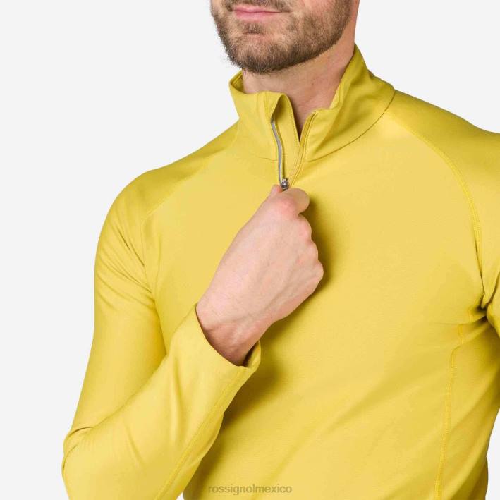 hombres Rossignol camiseta interior classique con media cremallera HPXL595 tapas berro
