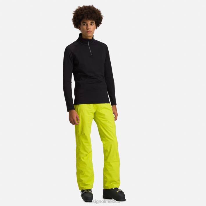 hombres Rossignol camiseta interior classique con media cremallera HPXL672 tapas negro