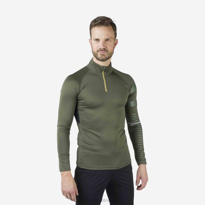 hombres Rossignol camiseta interior con media cremallera poursuite HPXL366 tapas hoja de acino