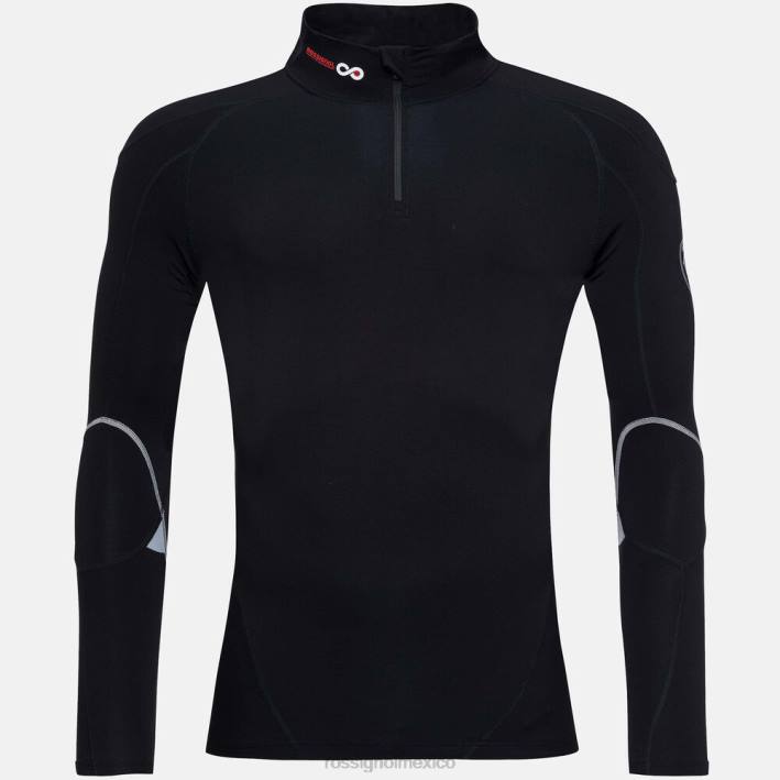 hombres Rossignol camiseta de carrera de compresión infini HPXL234 tapas negro