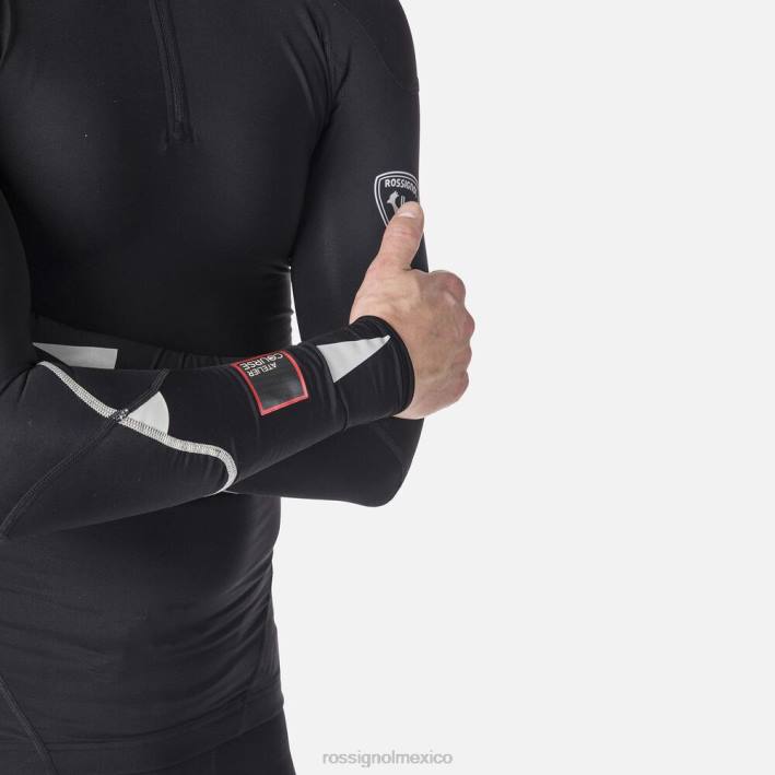 hombres Rossignol camiseta de carrera de compresión infini HPXL234 tapas negro