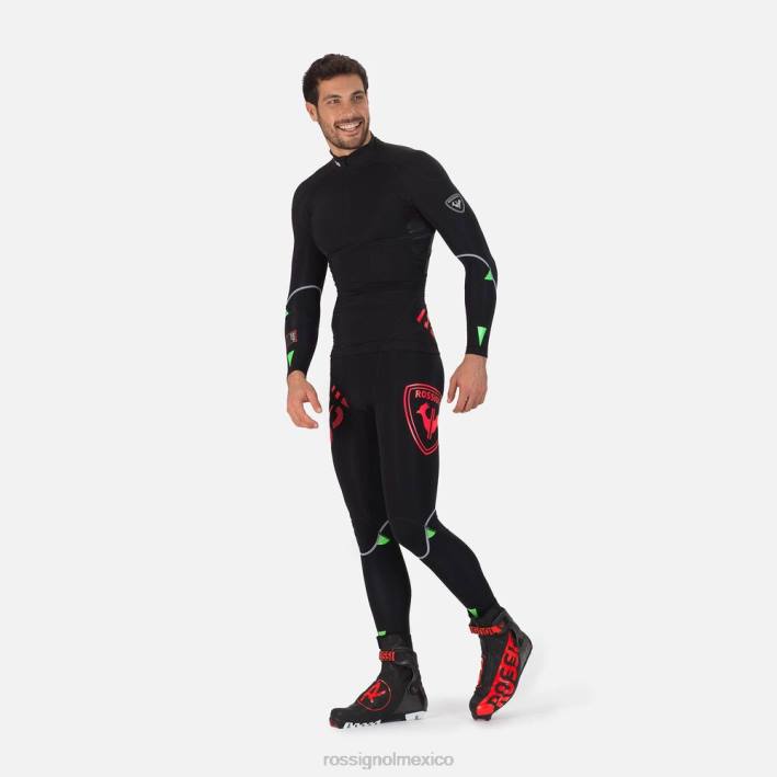 hombres Rossignol camiseta de carrera de compresión infini HPXL569 tapas rojo neón