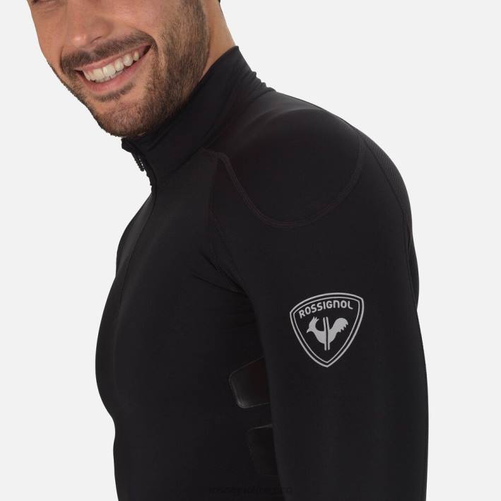 hombres Rossignol camiseta de carrera de compresión infini HPXL569 tapas rojo neón