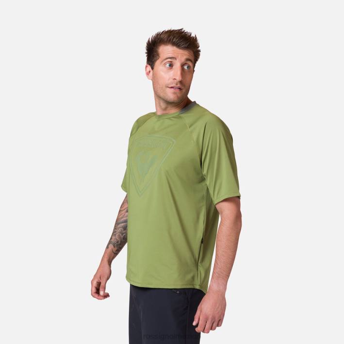 hombres Rossignol Jersey de manga corta con corte clásico. HPXL28 tapas Musgo Verde