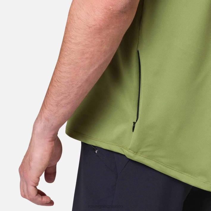 hombres Rossignol Jersey de manga corta con corte clásico. HPXL28 tapas Musgo Verde